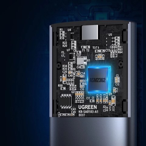 Ugreen kieszeń na dysk SSD M.2 obudowa dysku USB 3.2 Gen 2 (SuperSpeed USB 10 Gbps) + kabel USB Typ C 0,5m szary (CM400 10902) Ugreen kieszeń na dysk SSD M.2 obudowa dysku USB 3.2 Gen 2 (SuperSpeed USB 10 Gbps) + kabel USB Typ C 0,5m szary (CM400 10902)