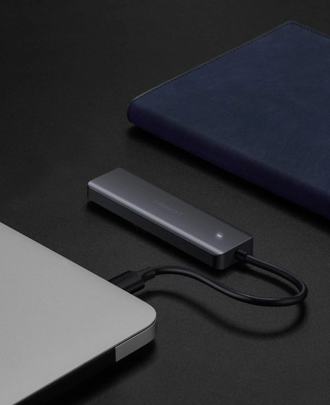 Ugreen rozdzielacz HUB USB - 4x USB 3.2 Gen 1 z portem zasilania micro USB szary (CM219 50985) Ugreen rozdzielacz HUB USB - 4x USB 3.2 Gen 1 z portem zasilania micro USB szary (CM219 50985)