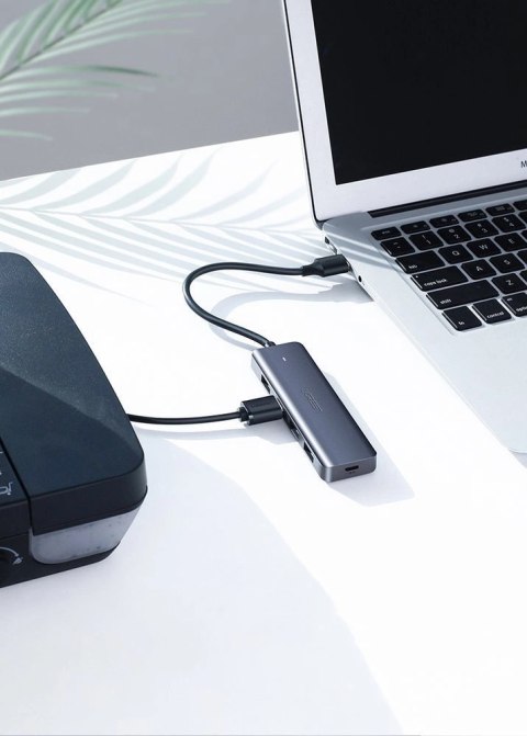 Ugreen rozdzielacz HUB USB - 4x USB 3.2 Gen 1 z portem zasilania micro USB szary (CM219 50985) Ugreen rozdzielacz HUB USB - 4x USB 3.2 Gen 1 z portem zasilania micro USB szary (CM219 50985)