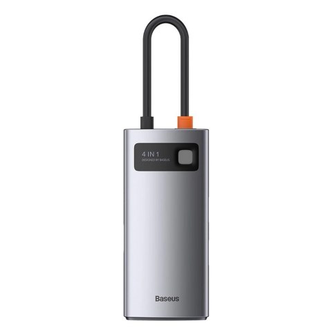 Baseus Metal Gleam 4w1 wielofunkcyjny HUB USB Typ C - USB Typ C Power Delivery 100 W / HDMI 4K 30 Hz / USB 3.2 Gen 1 / USB 2.0 ( Baseus Metal Gleam 4w1 wielofunkcyjny HUB USB Typ C - USB Typ C Power Delivery 100 W / HDMI 4K 30 Hz / USB 3.2 Gen 1 / USB 2.0 (
