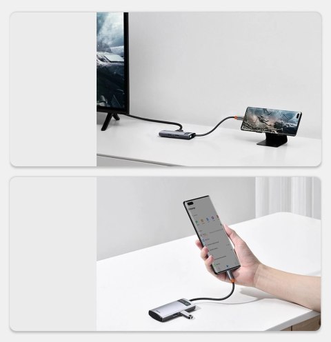 Baseus Metal Gleam 4w1 wielofunkcyjny HUB USB Typ C - USB Typ C Power Delivery 100 W / HDMI 4K 30 Hz / USB 3.2 Gen 1 / USB 2.0 ( Baseus Metal Gleam 4w1 wielofunkcyjny HUB USB Typ C - USB Typ C Power Delivery 100 W / HDMI 4K 30 Hz / USB 3.2 Gen 1 / USB 2.0 (