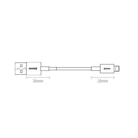 Baseus Superior kabel USB - Lightning 2,4A 0,25 m Biały (CALYS-02)