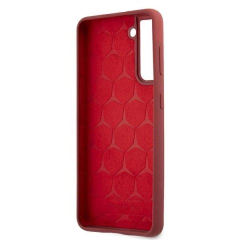 Etui Mercedes Silicone Line na Samsung Galaxy S21+ - czerwone Etui Mercedes Silicone Line na Samsung Galaxy S21+ - czerwone