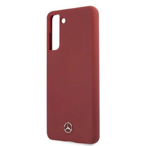 Etui Mercedes Silicone Line na Samsung Galaxy S21 - czerwone Etui Mercedes Silicone Line na Samsung Galaxy S21 - czerwone