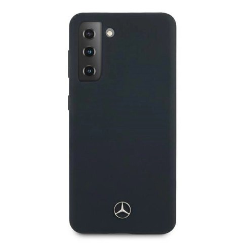 Etui Mercedes Silicone Line na Samsung Galaxy S21 - niebieskie Etui Mercedes Silicone Line na Samsung Galaxy S21 - niebieskie