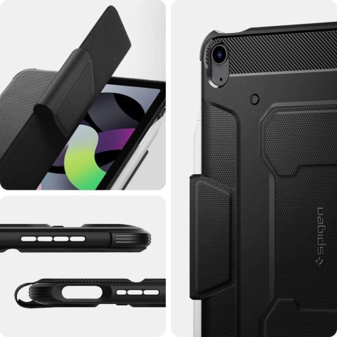 Etui Spigen Rugged Armor Pro na iPad Air 4 2020 / 5 2022 - czarne Etui Spigen Rugged Armor Pro na iPad Air 4 2020 / 5 2022 - czarne