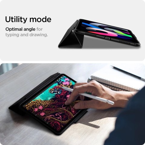 Etui Spigen Rugged Armor Pro na iPad Air 4 2020 / 5 2022 - czarne Etui Spigen Rugged Armor Pro na iPad Air 4 2020 / 5 2022 - czarne