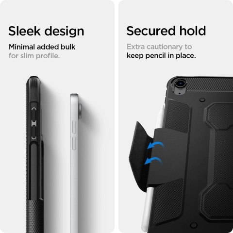 Etui Spigen Rugged Armor Pro na iPad Air 4 2020 / 5 2022 - czarne Etui Spigen Rugged Armor Pro na iPad Air 4 2020 / 5 2022 - czarne