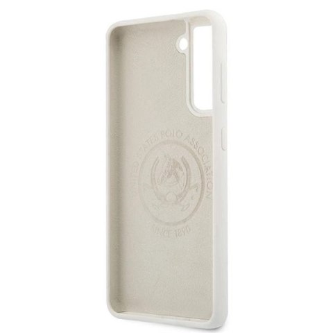 Etui U.S. Polo Assn. Silicone Logo na Samsung Galaxy S21 - białe