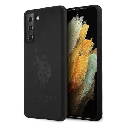 Etui U.S. Polo Assn. Silicone On Tone na Samsung Galaxy S21+ - czarne Etui U.S. Polo Assn. Silicone On Tone na Samsung Galaxy S21+ - czarne
