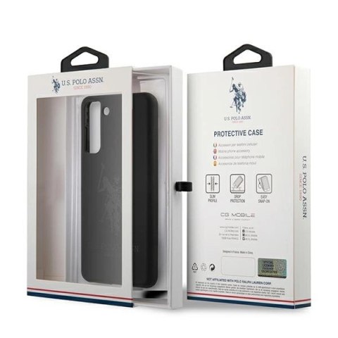 Etui U.S. Polo Assn. Silicone On Tone na Samsung Galaxy S21+ - czarne Etui U.S. Polo Assn. Silicone On Tone na Samsung Galaxy S21+ - czarne