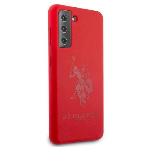 Etui U.S. Polo Assn. Silicone On Tone na Samsung Galaxy S21 - czerwone Etui U.S. Polo Assn. Silicone On Tone na Samsung Galaxy S21 - czerwone