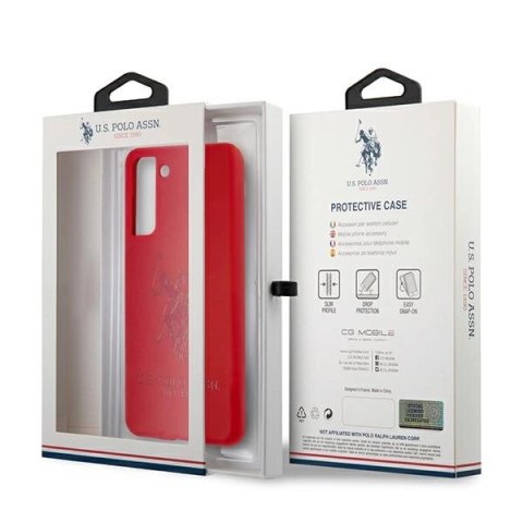 Etui U.S. Polo Assn. Silicone On Tone na Samsung Galaxy S21 - czerwone Etui U.S. Polo Assn. Silicone On Tone na Samsung Galaxy S21 - czerwone