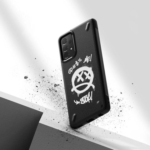 Ringke Onyx Design wytrzymałe etui pokrowiec Samsung Galaxy A72 4G czarny (Paint) (OXSG0047) Ringke Onyx Design wytrzymałe etui pokrowiec Samsung Galaxy A72 4G czarny (Paint) (OXSG0047)