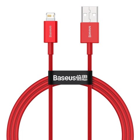 Baseus Superior kabel USB - Lightning 2,4 A 1 m czerwony (CALYS-A09) Baseus Superior kabel USB - Lightning 2,4 A 1 m czerwony (CALYS-A09)