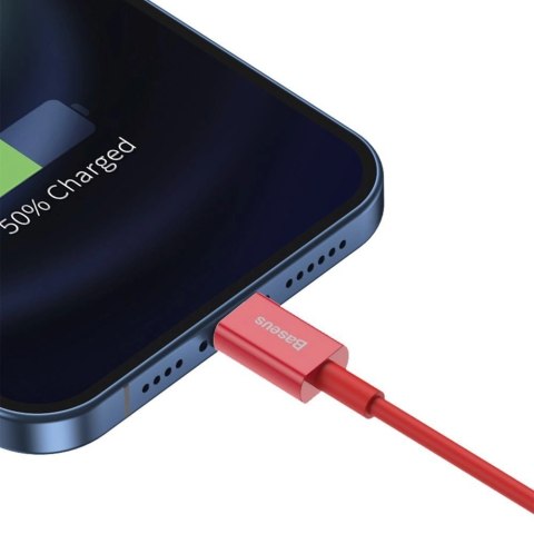 Baseus Superior kabel USB - Lightning 2,4 A 1 m czerwony (CALYS-A09) Baseus Superior kabel USB - Lightning 2,4 A 1 m czerwony (CALYS-A09)