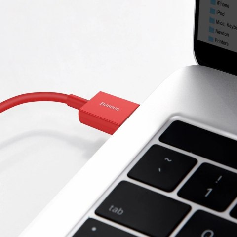 Baseus Superior kabel USB - Lightning 2,4 A 1 m czerwony (CALYS-A09) Baseus Superior kabel USB - Lightning 2,4 A 1 m czerwony (CALYS-A09)