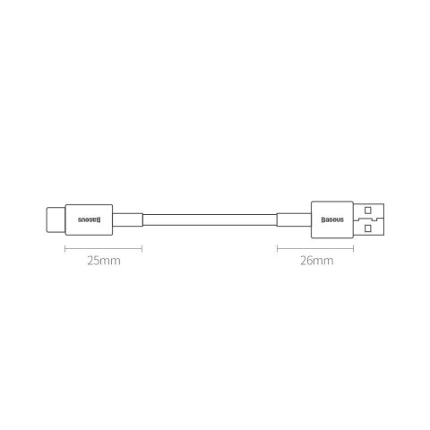 Baseus Superior kabel USB - USB Typ C 66 W (11 V / 6 A) Huawei SuperCharge SCP 2 m czarny (CATYS-A01)