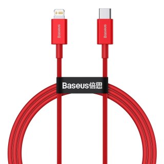 Kabel Baseus Superior Series USB-C / Lightning PD 20W 1 m - czerwony