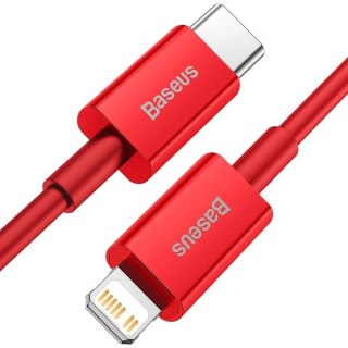 Kabel Baseus Superior Series USB-C / Lightning PD 20W 1 m - czerwony