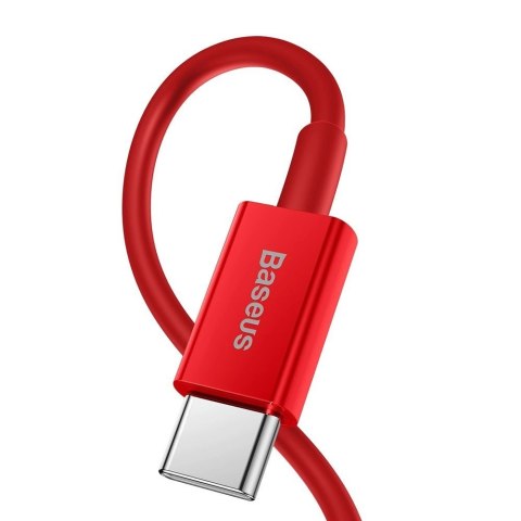 Kabel Baseus Superior Series USB-C / Lightning PD 20W 1 m - czerwony Kabel Baseus Superior Series USB-C / Lightning PD 20W 1 m - czerwony