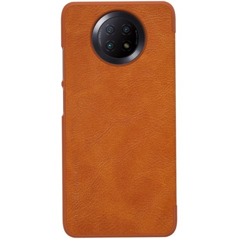 Nillkin Qin skórzana kabura etui Xiaomi Redmi Note 9T 5G brązowy Nillkin Qin skórzana kabura etui Xiaomi Redmi Note 9T 5G brązowy