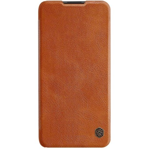 Nillkin Qin skórzana kabura etui Xiaomi Redmi Note 9T 5G brązowy Nillkin Qin skórzana kabura etui Xiaomi Redmi Note 9T 5G brązowy