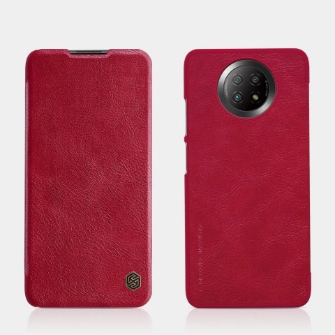 Nillkin Qin skórzana kabura etui Xiaomi Redmi Note 9T 5G brązowy Nillkin Qin skórzana kabura etui Xiaomi Redmi Note 9T 5G brązowy