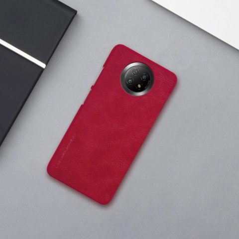Nillkin Qin skórzana kabura etui Xiaomi Redmi Note 9T 5G brązowy Nillkin Qin skórzana kabura etui Xiaomi Redmi Note 9T 5G brązowy