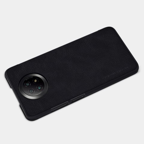 Nillkin Qin skórzana kabura etui Xiaomi Redmi Note 9T 5G brązowy Nillkin Qin skórzana kabura etui Xiaomi Redmi Note 9T 5G brązowy