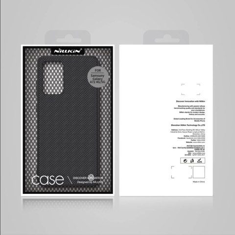 Nillkin Textured Case wytrzymałe wzmocnione etui z żelową ramką i nylonem na tyle Samsung Galaxy A72 4G czarny Nillkin Textured Case wytrzymałe wzmocnione etui z żelową ramką i nylonem na tyle Samsung Galaxy A72 4G czarny