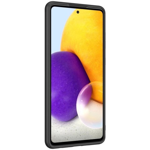 Nillkin Textured Case wytrzymałe wzmocnione etui z żelową ramką i nylonem na tyle Samsung Galaxy A72 4G czarny Nillkin Textured Case wytrzymałe wzmocnione etui z żelową ramką i nylonem na tyle Samsung Galaxy A72 4G czarny
