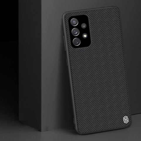 Nillkin Textured Case wytrzymałe wzmocnione etui z żelową ramką i nylonem na tyle Samsung Galaxy A72 4G czarny Nillkin Textured Case wytrzymałe wzmocnione etui z żelową ramką i nylonem na tyle Samsung Galaxy A72 4G czarny