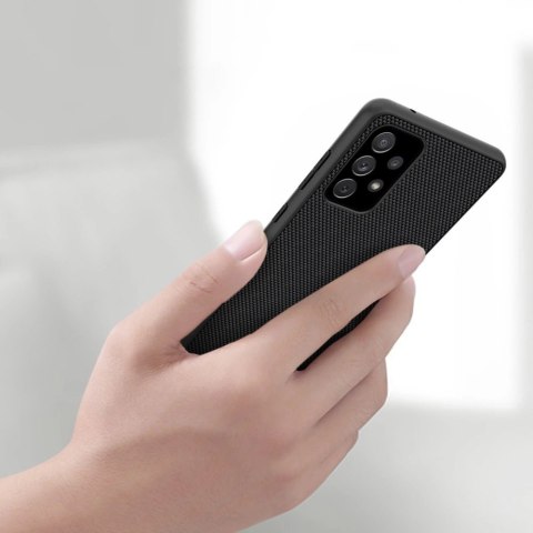 Nillkin Textured Case wytrzymałe wzmocnione etui z żelową ramką i nylonem na tyle Samsung Galaxy A72 4G czarny Nillkin Textured Case wytrzymałe wzmocnione etui z żelową ramką i nylonem na tyle Samsung Galaxy A72 4G czarny