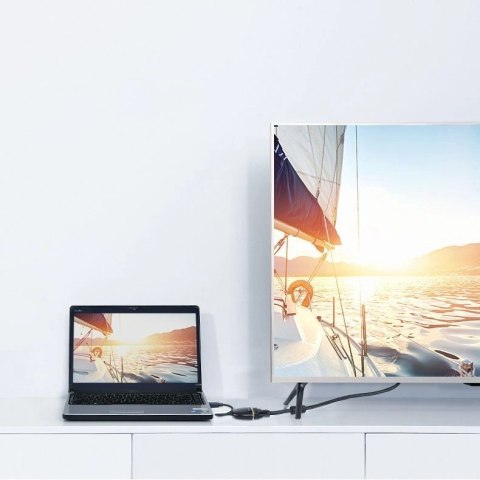 Ugreen kabel przewód przejściówka adapter jednokierunkowy z HDMI (męski) do VGA (żeński) FHD czarny (MM105 40253) Ugreen kabel przewód przejściówka adapter jednokierunkowy z HDMI (męski) do VGA (żeński) FHD czarny (MM105 40253)