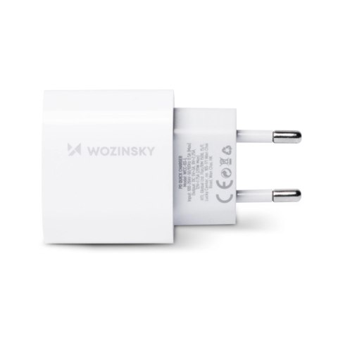 Wozinsky szybka ładowarka USB C PD 20W + kabel USB C / Lightning 1m biały Wozinsky szybka ładowarka USB C PD 20W + kabel USB C / Lightning 1m biały