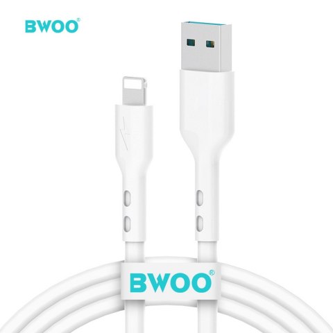 BWOO kabel USB - Lightning 1m 3A biały X172L BWOO kabel USB - Lightning 1m 3A biały X172L