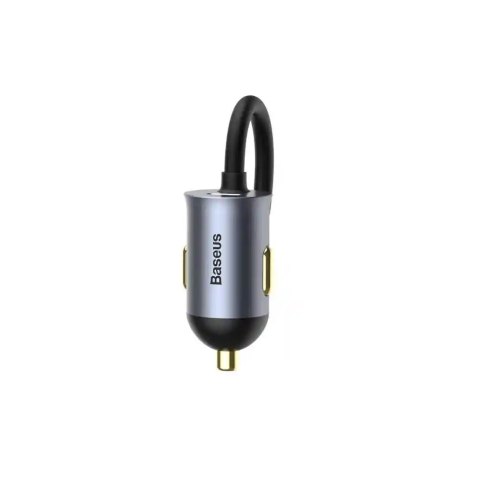 Baseus ładowarka samochodowa Share Together 2w1 PD 120W 2x USB 2x USB-C szara Baseus ładowarka samochodowa Share Together 2w1 PD 120W 2x USB 2x USB-C szara