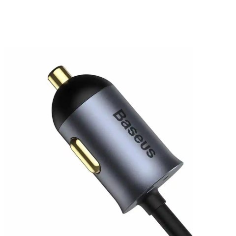 Baseus ładowarka samochodowa Share Together 2w1 PD 120W 2x USB 2x USB-C szara Baseus ładowarka samochodowa Share Together 2w1 PD 120W 2x USB 2x USB-C szara