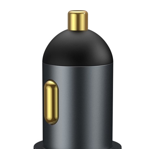 Baseus ładowarka samochodowa Share Together PD 120W 1x USB 1x USB-C szara z gniazdem zapalniczki Baseus ładowarka samochodowa Share Together PD 120W 1x USB 1x USB-C szara z gniazdem zapalniczki