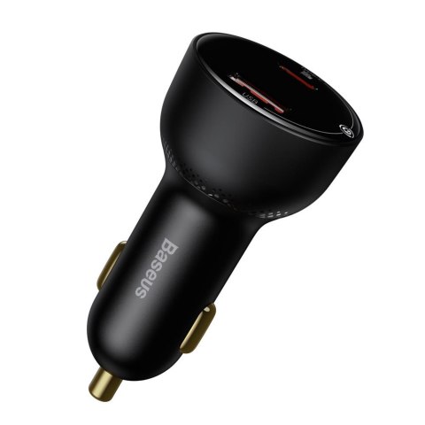 Baseus ładowarka samochodowa Superme PD 100W 1x USB 1x USB-C czarna + kabel USB-C - USB-C Baseus ładowarka samochodowa Superme PD 100W 1x USB 1x USB-C czarna + kabel USB-C - USB-C