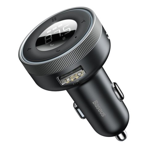 Baseus transmiter FM Enjoy Bluetooth MP3 ładowarka samochodowa czarna Baseus transmiter FM Enjoy Bluetooth MP3 ładowarka samochodowa czarna