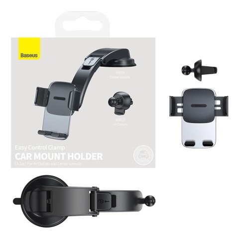 Baseus uchwyt samochodowy Easy Control Clamp czarny Baseus uchwyt samochodowy Easy Control Clamp czarny