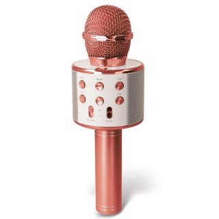 Forever mikrofon z głośnikiem Bluetooth BMS-300 różowe złoto