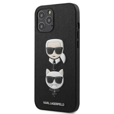 Karl Lagerfeld nakładka do iPhone 13 Pro / 13 6,1" KLHCP13LSAKICKCBK czarna hard case Saffiano Karl & Choupette Karl Lagerfeld nakładka do iPhone 13 Pro / 13 6,1" KLHCP13LSAKICKCBK czarna hard case Saffiano Karl & Choupette