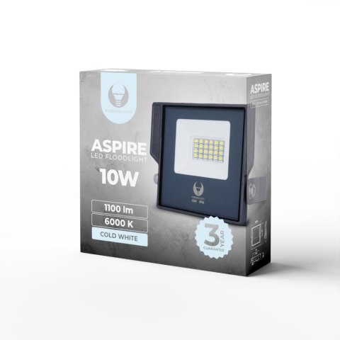 Naświetlacz LED ASPIRE 10W 6000K 1100lm 230V Forever Light Naświetlacz LED ASPIRE 10W 6000K 1100lm 230V Forever Light