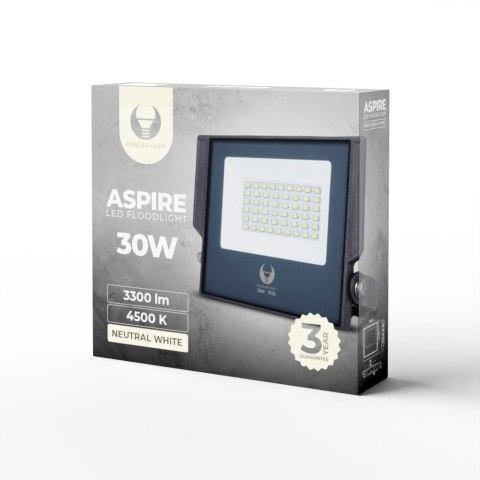 Naświetlacz LED ASPIRE 30W 4500K 3300lm 230V Forever Light Naświetlacz LED ASPIRE 30W 4500K 3300lm 230V Forever Light
