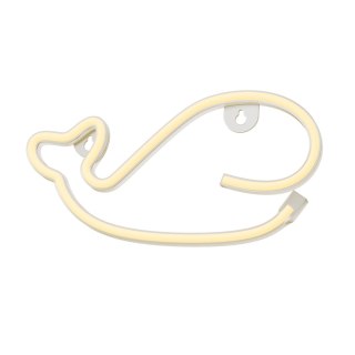 Neon LED WIELORYB ciepły biały Bat + USB FLNE09 Forever Light