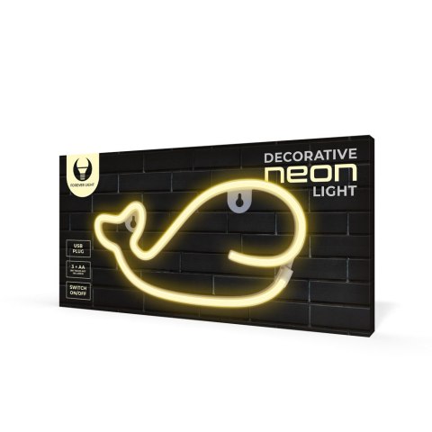 Neon LED WIELORYB ciepły biały Bat + USB FLNE09 Forever Light Neon LED WIELORYB ciepły biały Bat + USB FLNE09 Forever Light