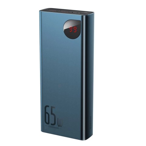 Baseus Adaman powerbank 2x USB / 1x USB Typ C / 1x micro USB 20000mAh 65W Quick Charge 4.0 Power Delivery niebieski (PPIMDA-D03) Baseus Adaman powerbank 2x USB / 1x USB Typ C / 1x micro USB 20000mAh 65W Quick Charge 4.0 Power Delivery niebieski (PPIMDA-D03)